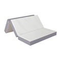 Full 6" Folding Memory Foam Mattress, Gray Knit Cover, Tri-Fold H44553