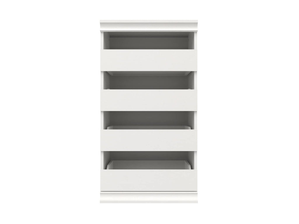 White 4 Drawer Wood Modular Storage Unit W297601