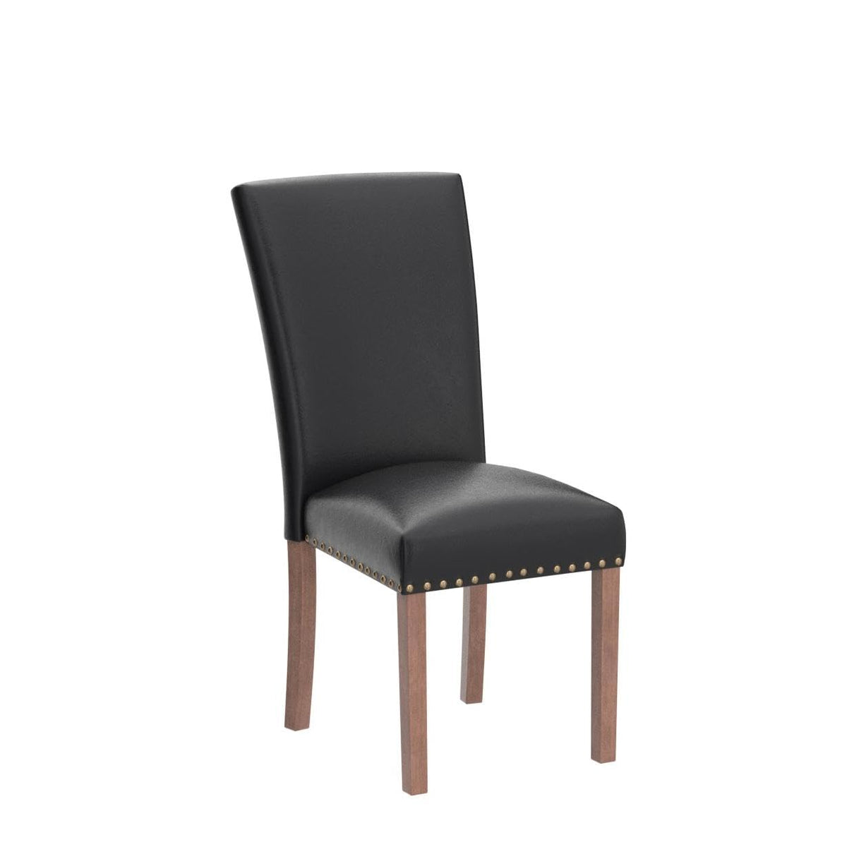 High Back Upholstered Dining Chairs Set of 2 Black H722