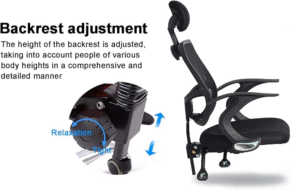 Orange Mesh Ergonomic Office Chair with Lumbar Support T85860