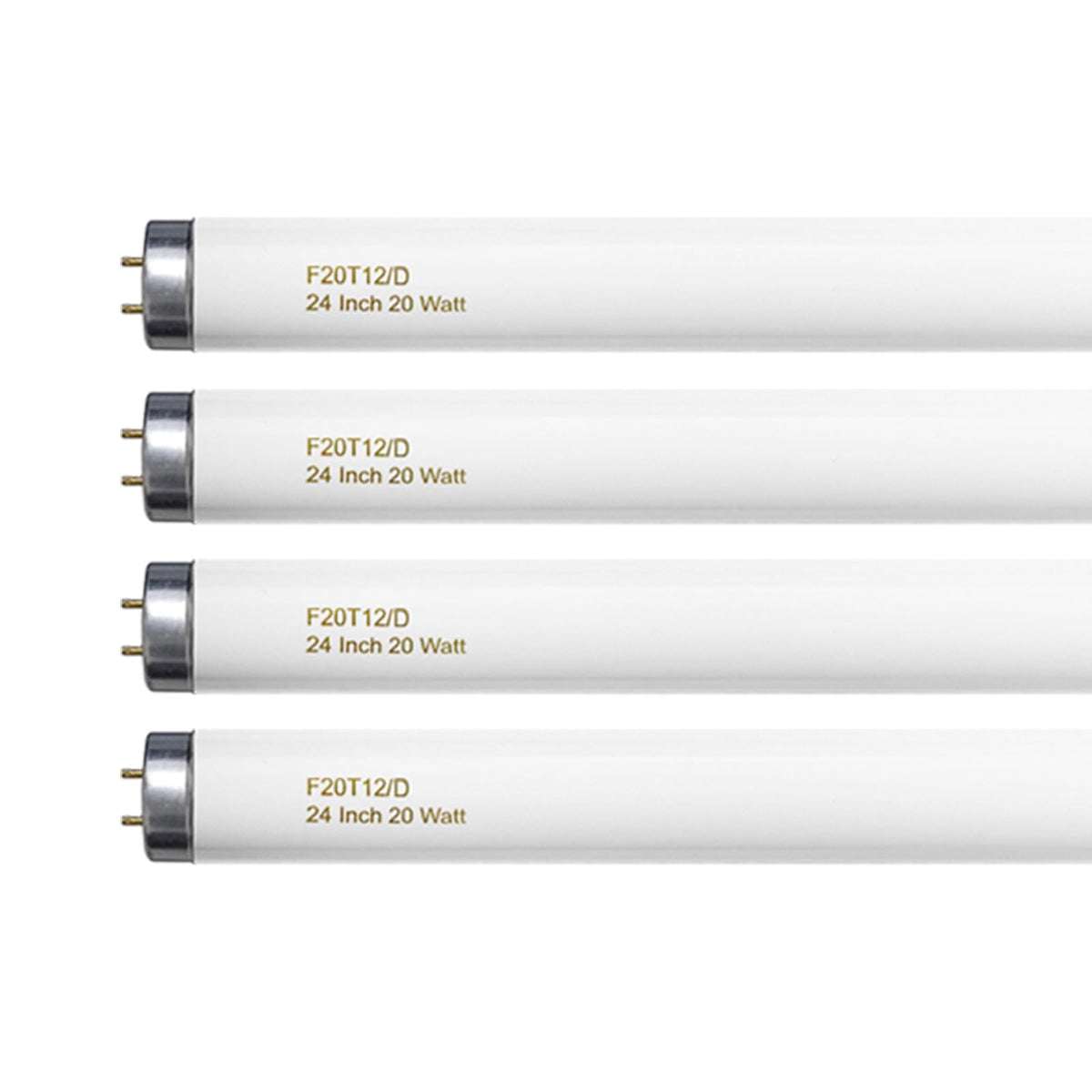 20 Watt T12 Fluorescent Tube Light Bulb Daylight 4 Count E2143