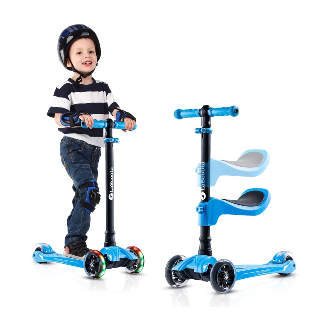 2-in-1 Kids Kick Scooter with Seat L609502