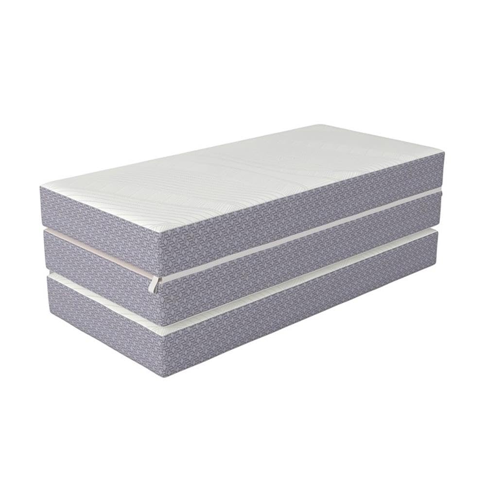 Full 6" Folding Memory Foam Mattress, Gray Knit Cover, Tri-Fold H44553
