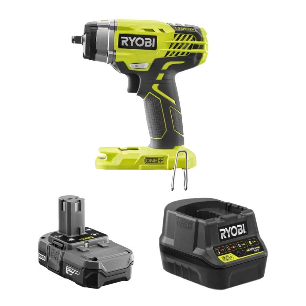 18 Volt Cordless 3/8 in. 3-Speed Impact Wrench Kit with Battery and Charger I371