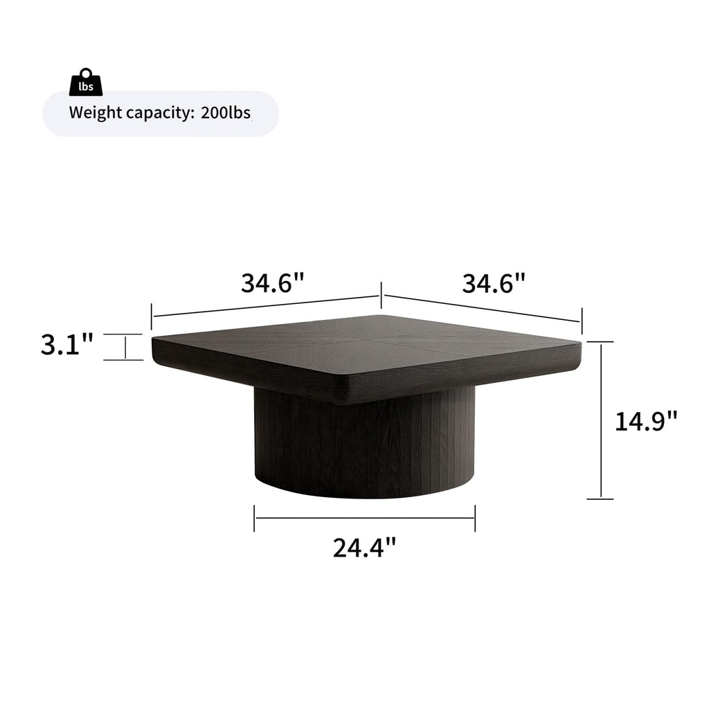 Black Square Coffee Table D748644