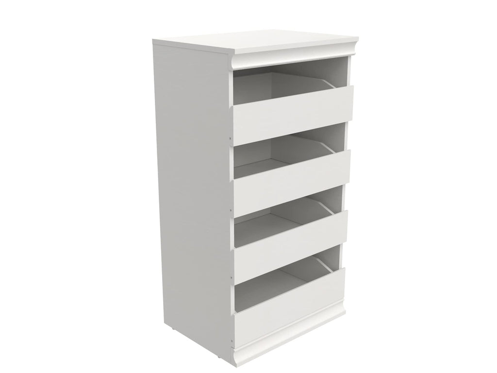 White 4 Drawer Wood Modular Storage Unit W297601