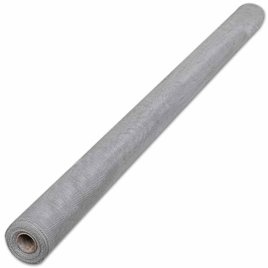 Aluminum Wire Mesh 39.4"x196.9" Silver Roll T96656