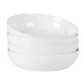 4-Piece 41oz Porcelain Ceramic Salad Bowls Set White G456776