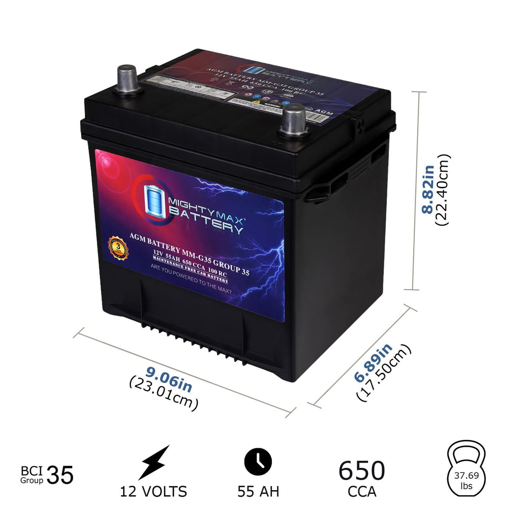 12V 55Ah AGM Replacement Battery B57835