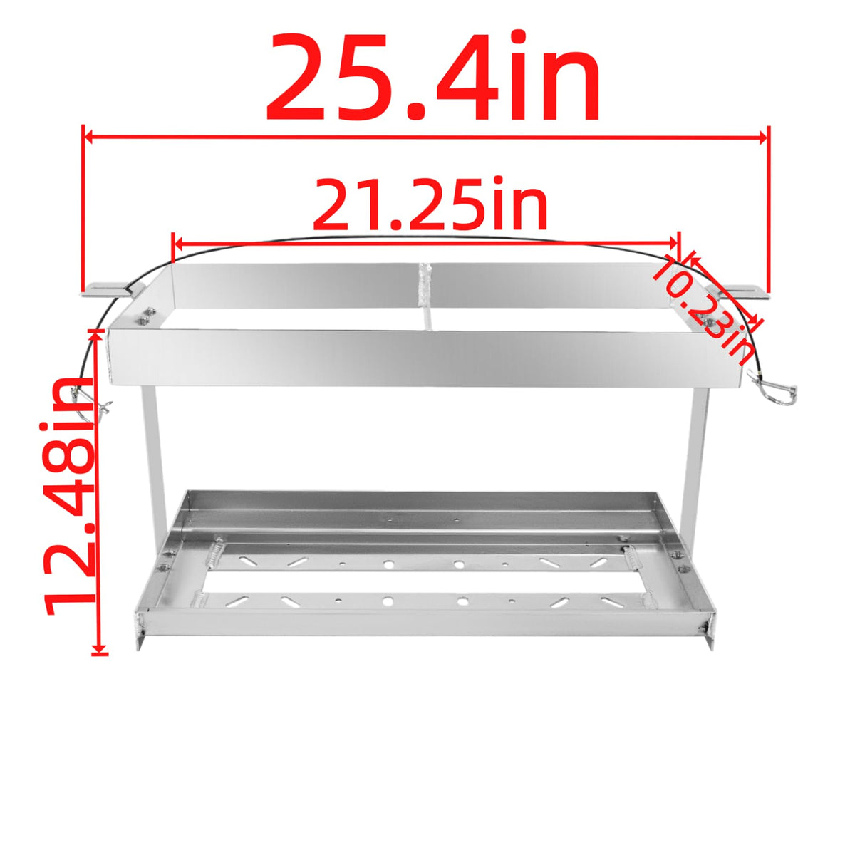 Heavy Duty Fuel Can Holder for 2 5-Gal Jugs O926