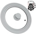 Tempered Glass Universal Lid with Silicone Rim Fits 8" 9" 9.5" Cookware Y772573