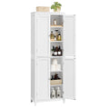 Tall Storage Cabinet with 4 Doors and 4 Adjustable Shelves Y3180