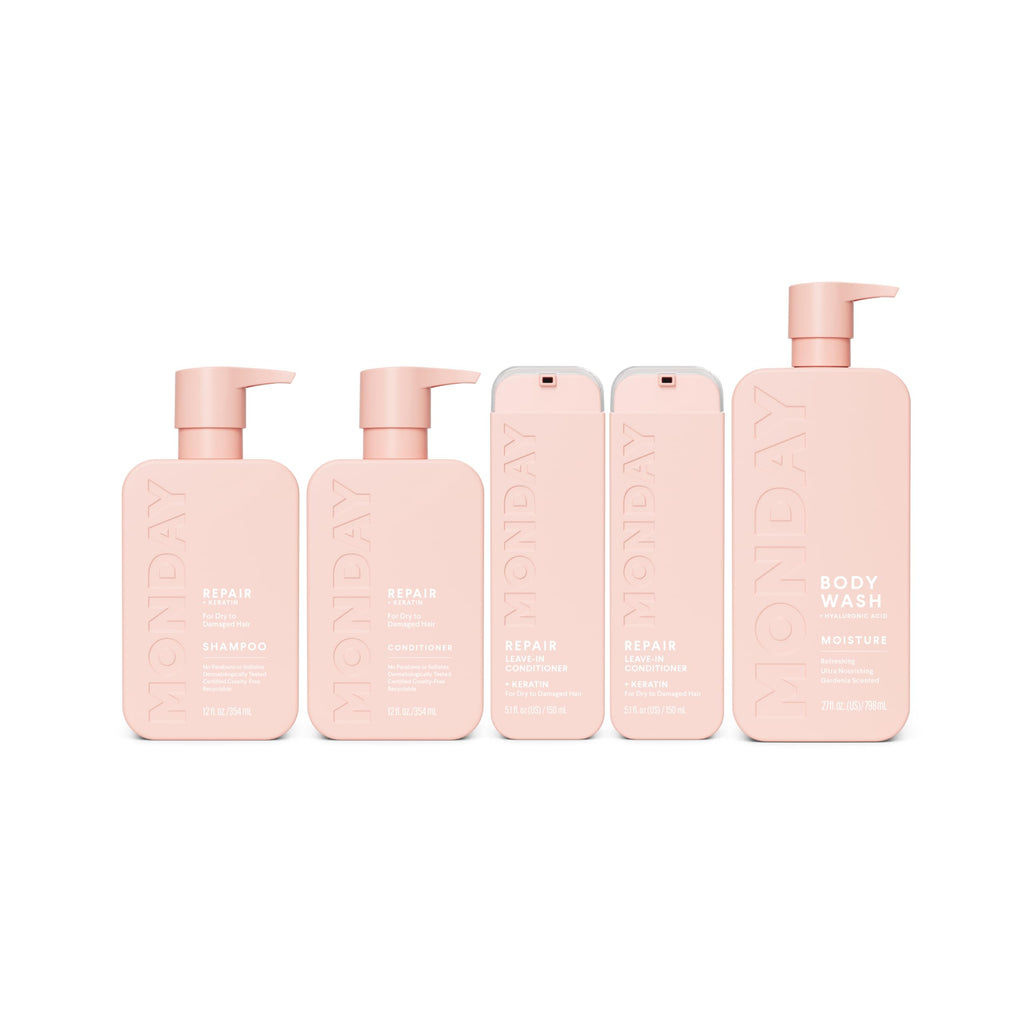 Repair Shampoo and Conditioner Set, Moisture Body Wash, Leave-in Conditioner S996300