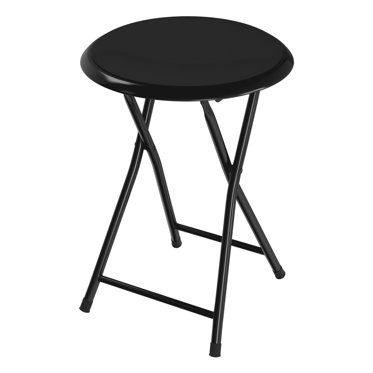 Black 18 Inch Portable Folding Stool G4586