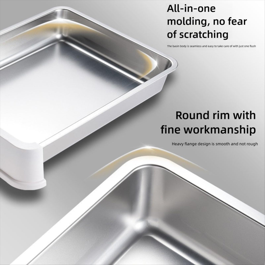 Foldable Stainless Steel Enclosed Cat Litter Box with Lid and Scoop Q8320