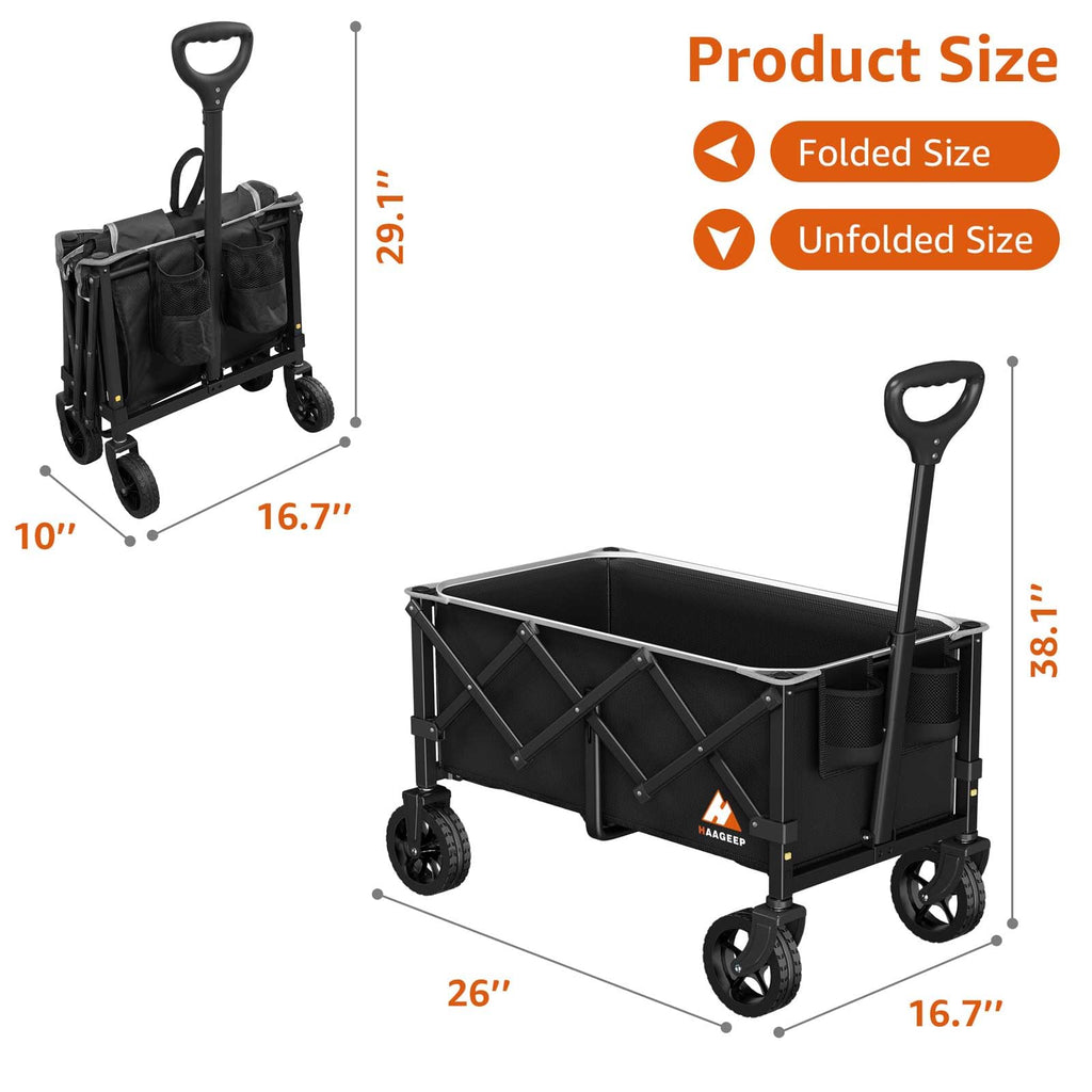 Collapsible Wagon Cart with Wheels I9334