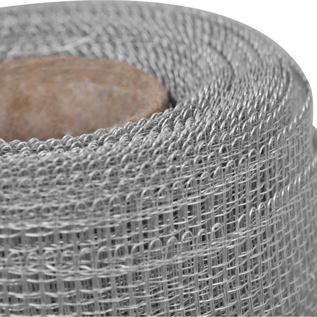 Aluminum Wire Mesh 39.4"x196.9" Silver Roll T96656