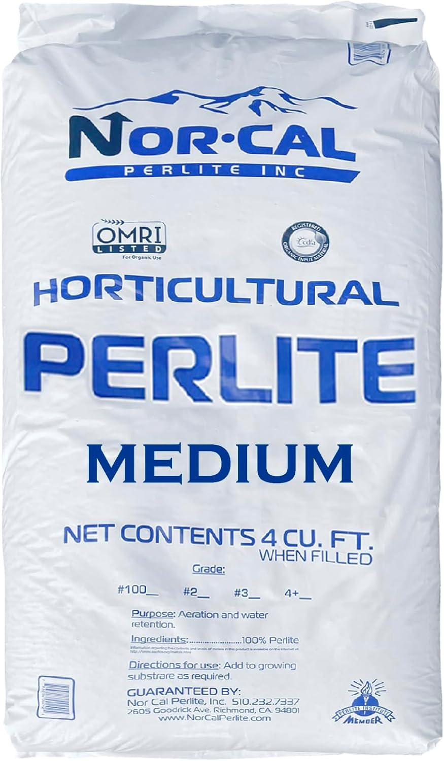 Perlite Horticultural Medium Grade Soil Additive 4 Cubic Feet 1 Bag P1441