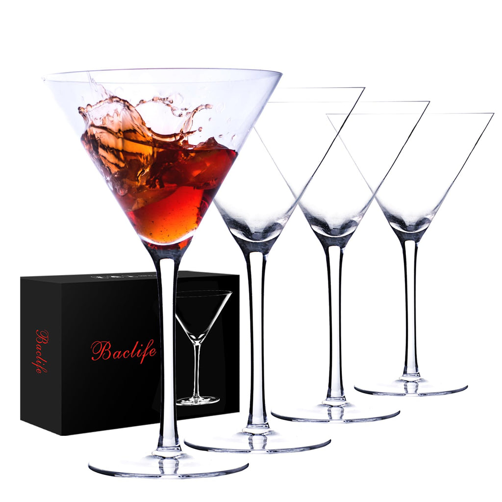 Martini Glasses Set of 4 Hand Blown 9.5oz V137