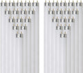 24 Inch T8 Fluorescent Tube Light Bulb 17W 4100K Cool White G13 Base Pack of 30 V190