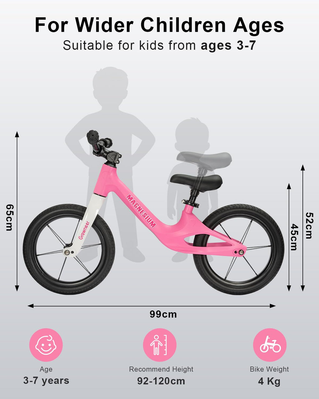 14 Inch Kids Balance Bike with Magnesium Alloy Frame G7925
