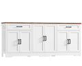 White Buffet Cabinet with Storage S678921