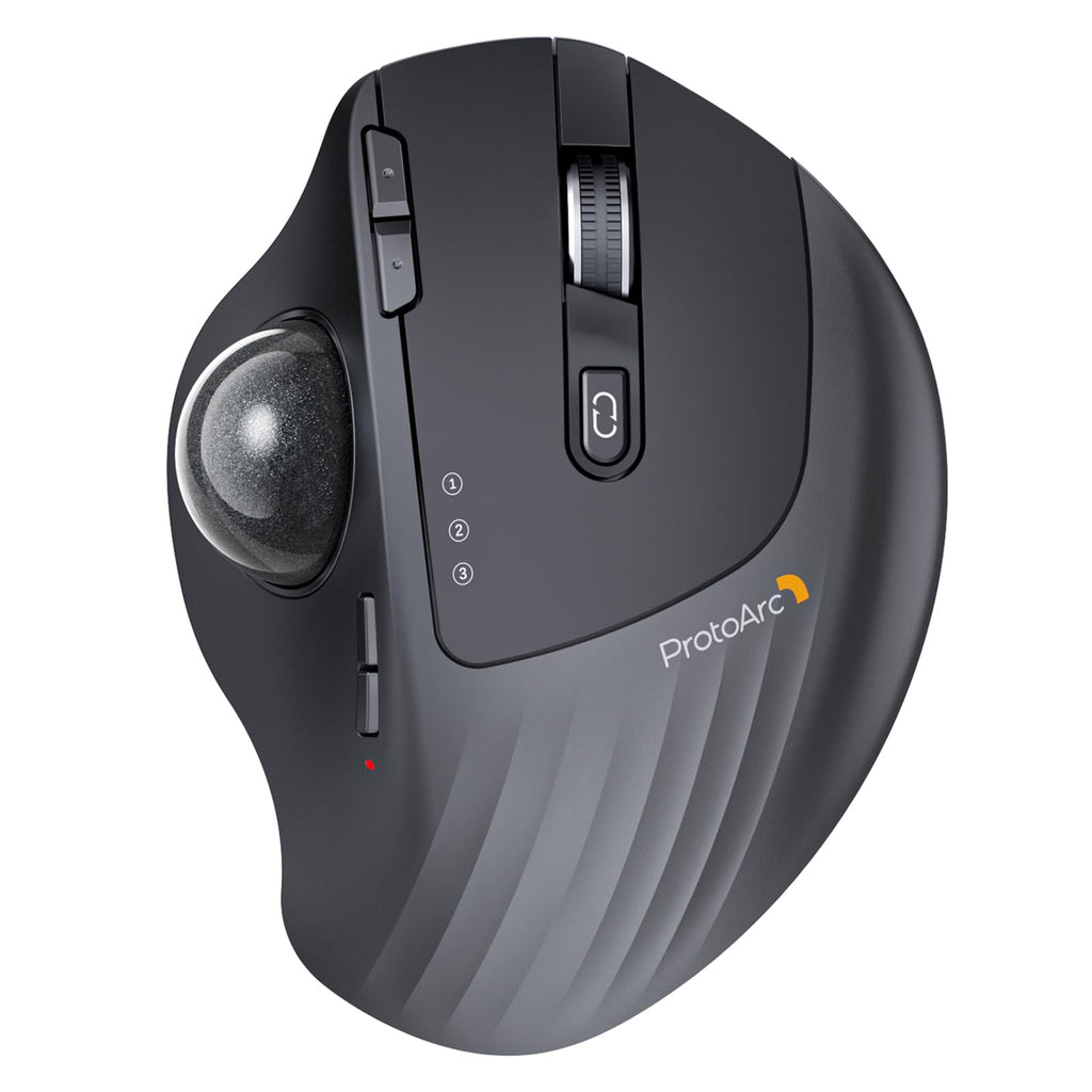 Wireless Rechargeable Gray Trackball Mouse P450