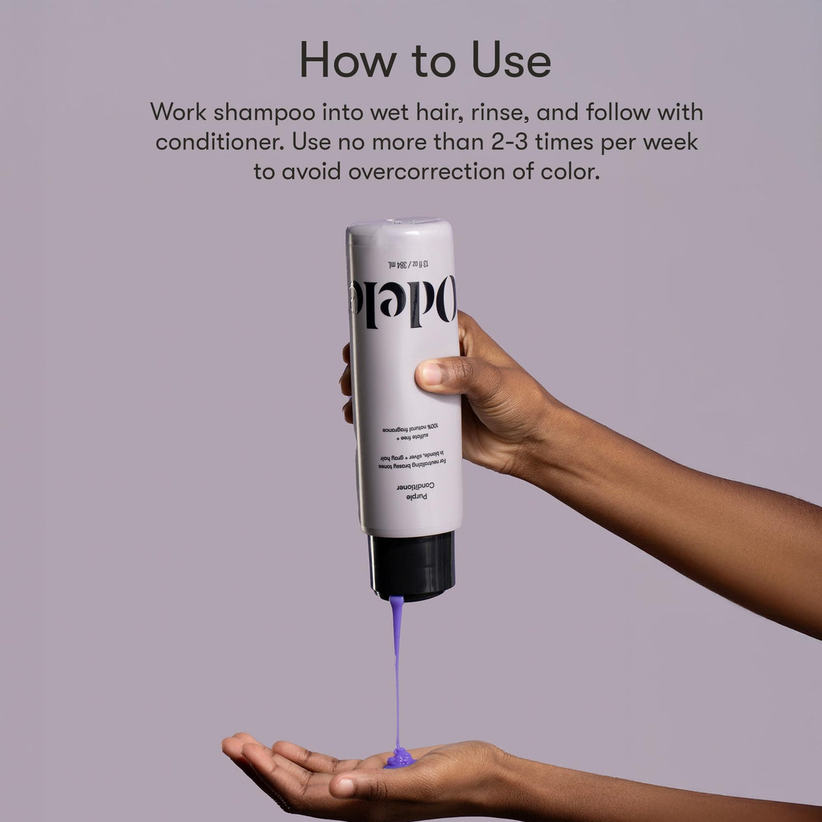 Sulfate-Free Purple Shampoo & Conditioner Set D738