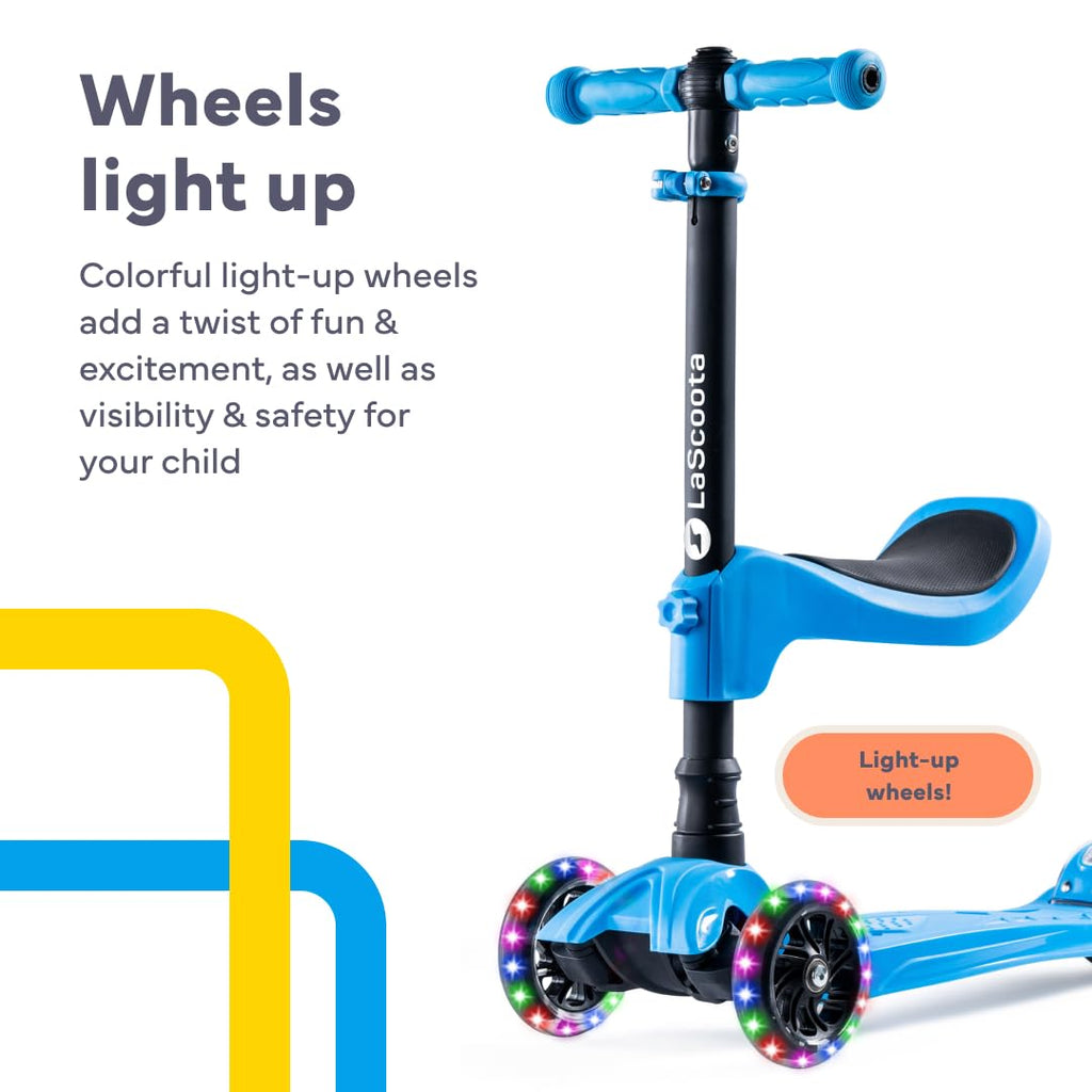 2-in-1 Kids Kick Scooter with Seat L609502
