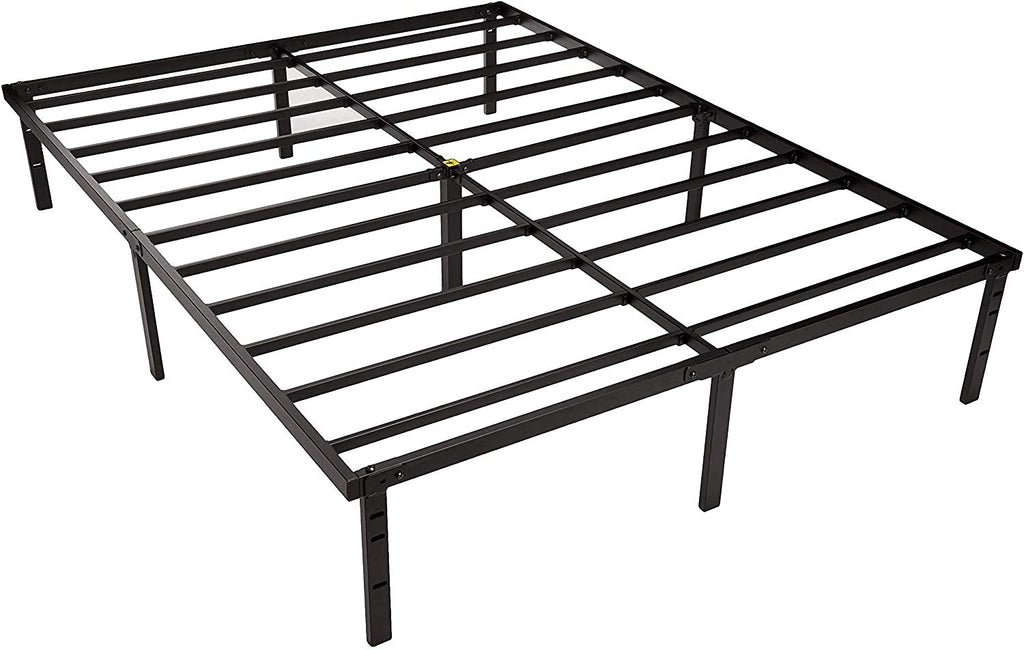 Queen Size Black Steel Platform Bed Frame U288