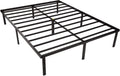 Queen Size Black Steel Platform Bed Frame U288