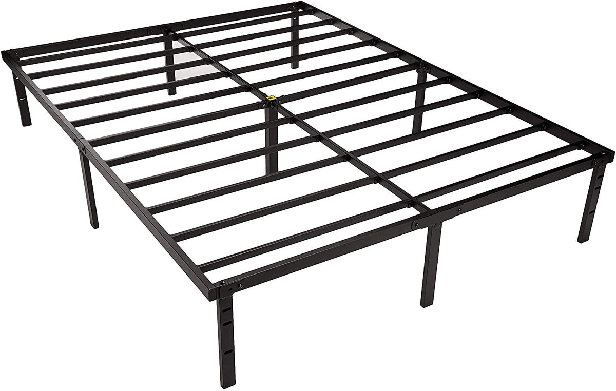 Queen Size Black Steel Platform Bed Frame U288
