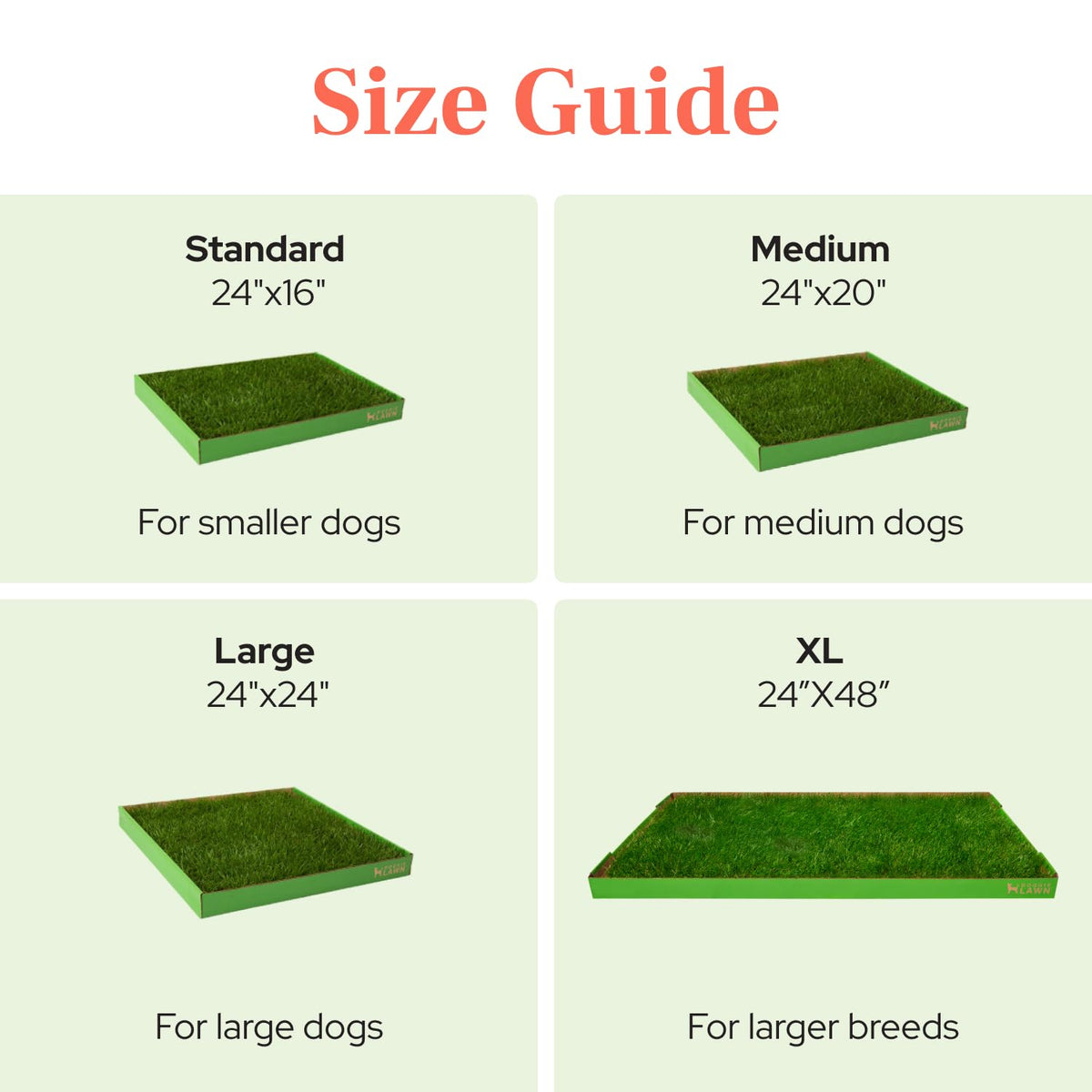 Real Grass Puppy Pads Medium 24x20 Z46523