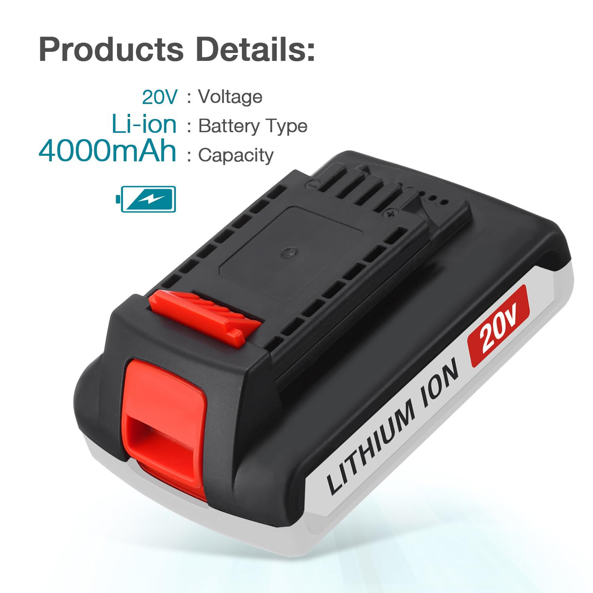 20v Max Replacement Battery for Cordless Power Tools S33801