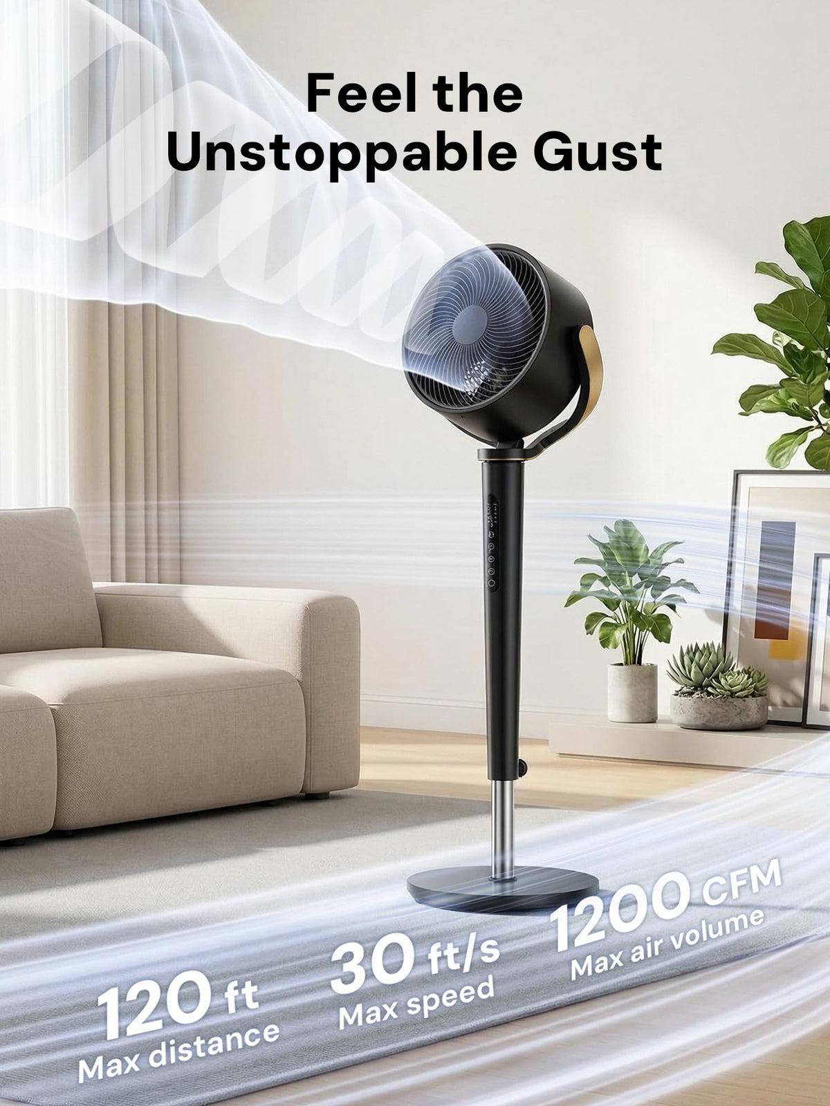 Smart 3D Oscillating Pedestal Fan with Remote X603234