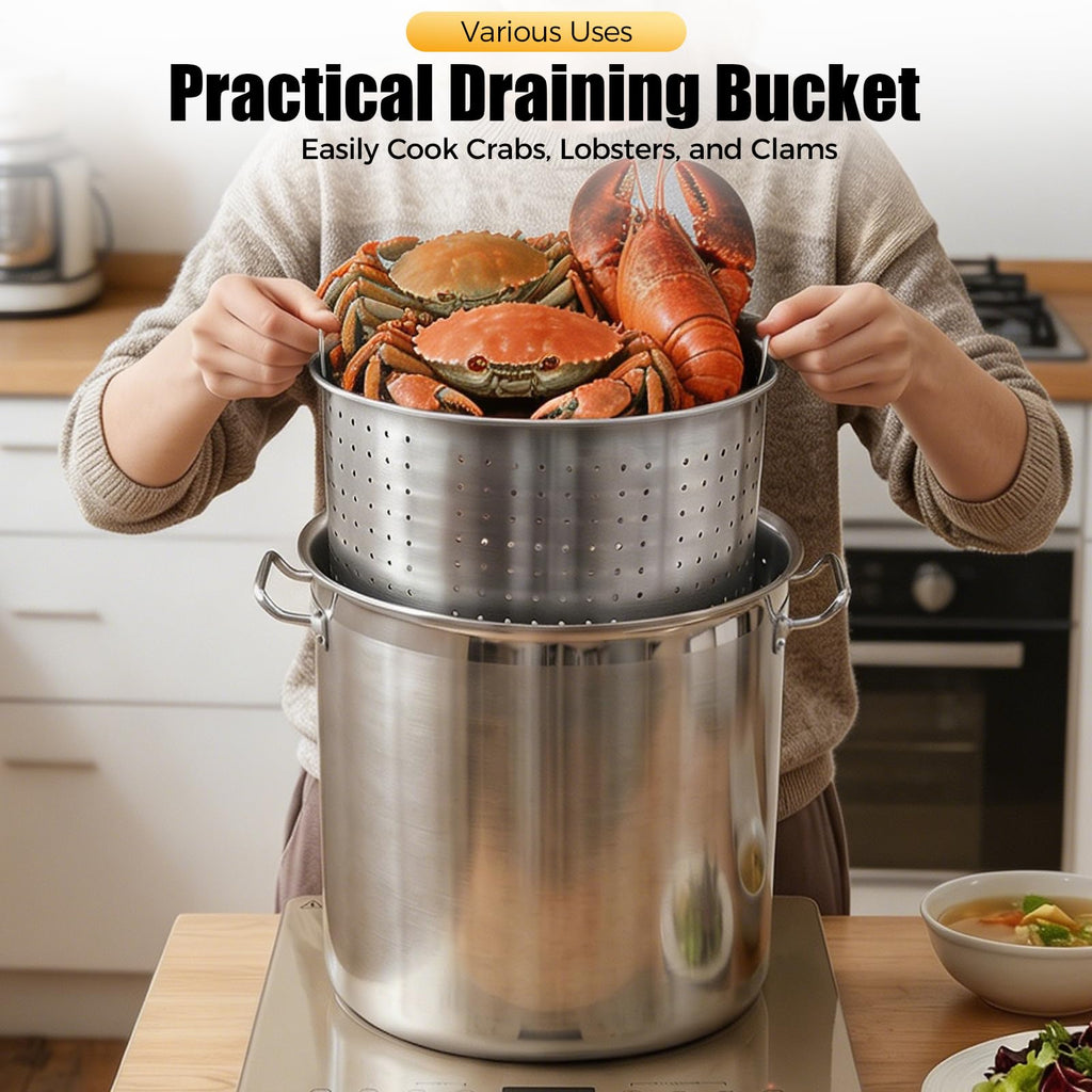 50 Quart Stainless Steel Stockpot with Lid T62084