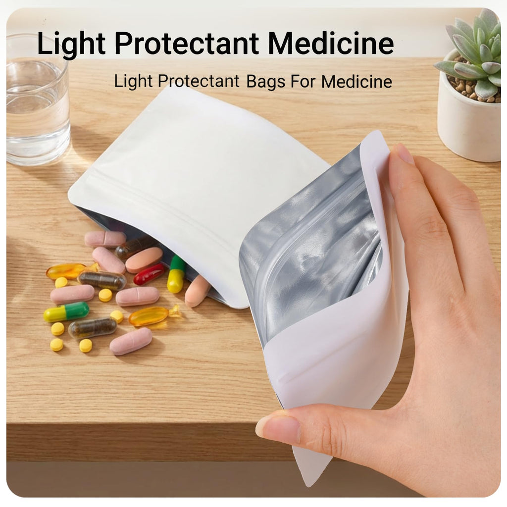 200pcs Zippered Waterproof Pet Pill Pouches Y27270