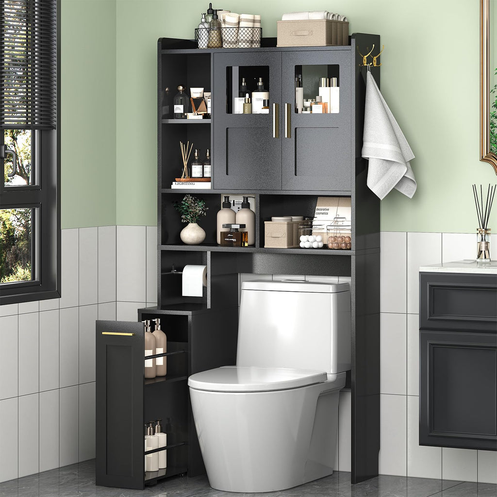 Over The Toilet Storage Cabinet with Acrylic Doors M778252
