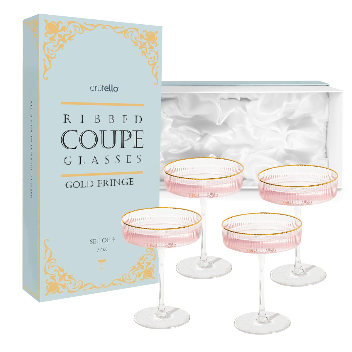 Champagne Coupe Glasses Set of 4 M117990