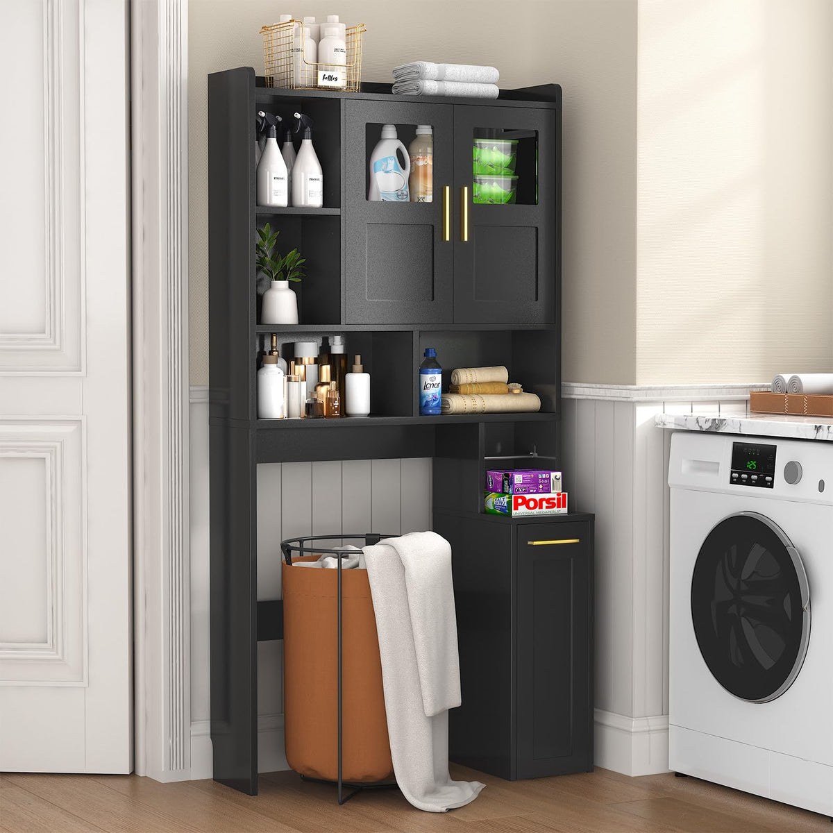 Over The Toilet Storage Cabinet with Acrylic Doors M778252