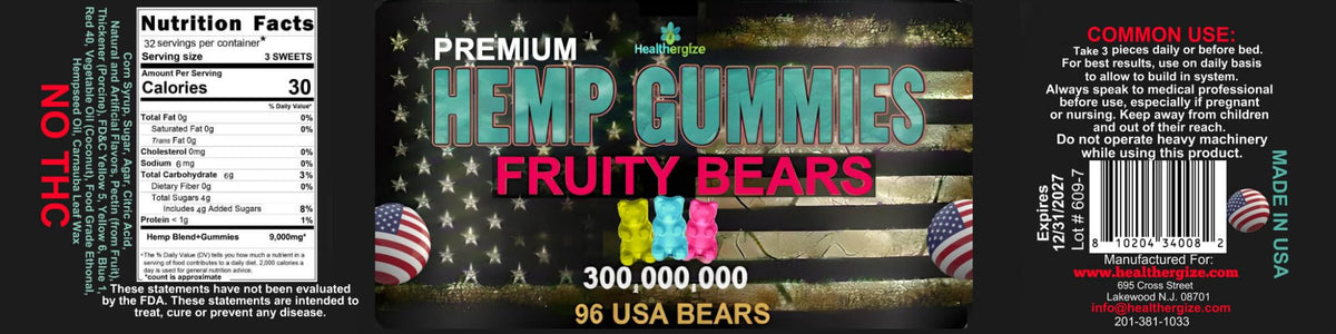 Hemp Gummies 96 Bears Q87644