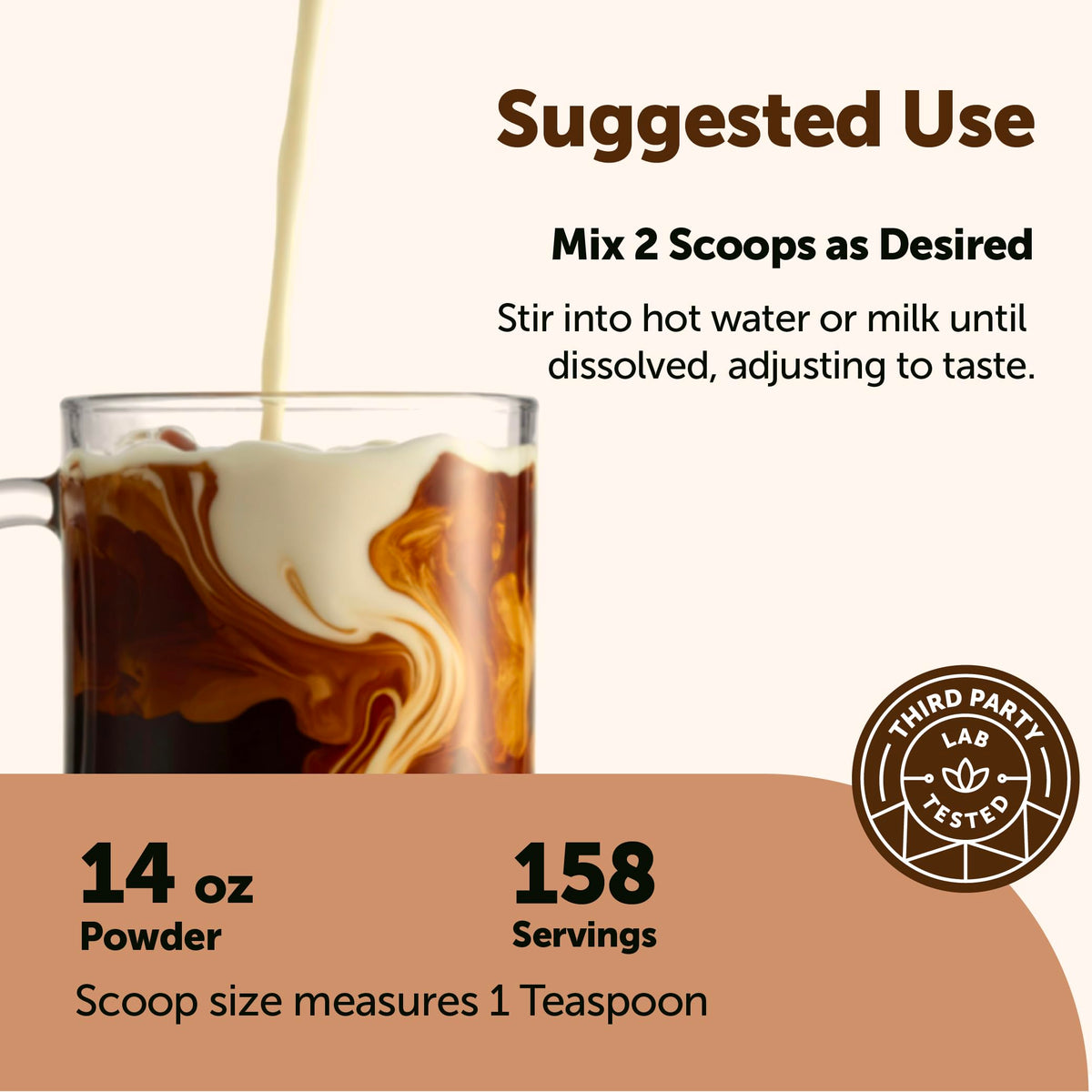 Organic Instant Mushroom Coffee, 14 oz Medium Roast Arabica Q972