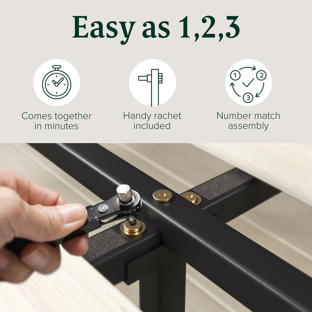 14 Inch Bamboo Platform Bed Frame, Queen T337200