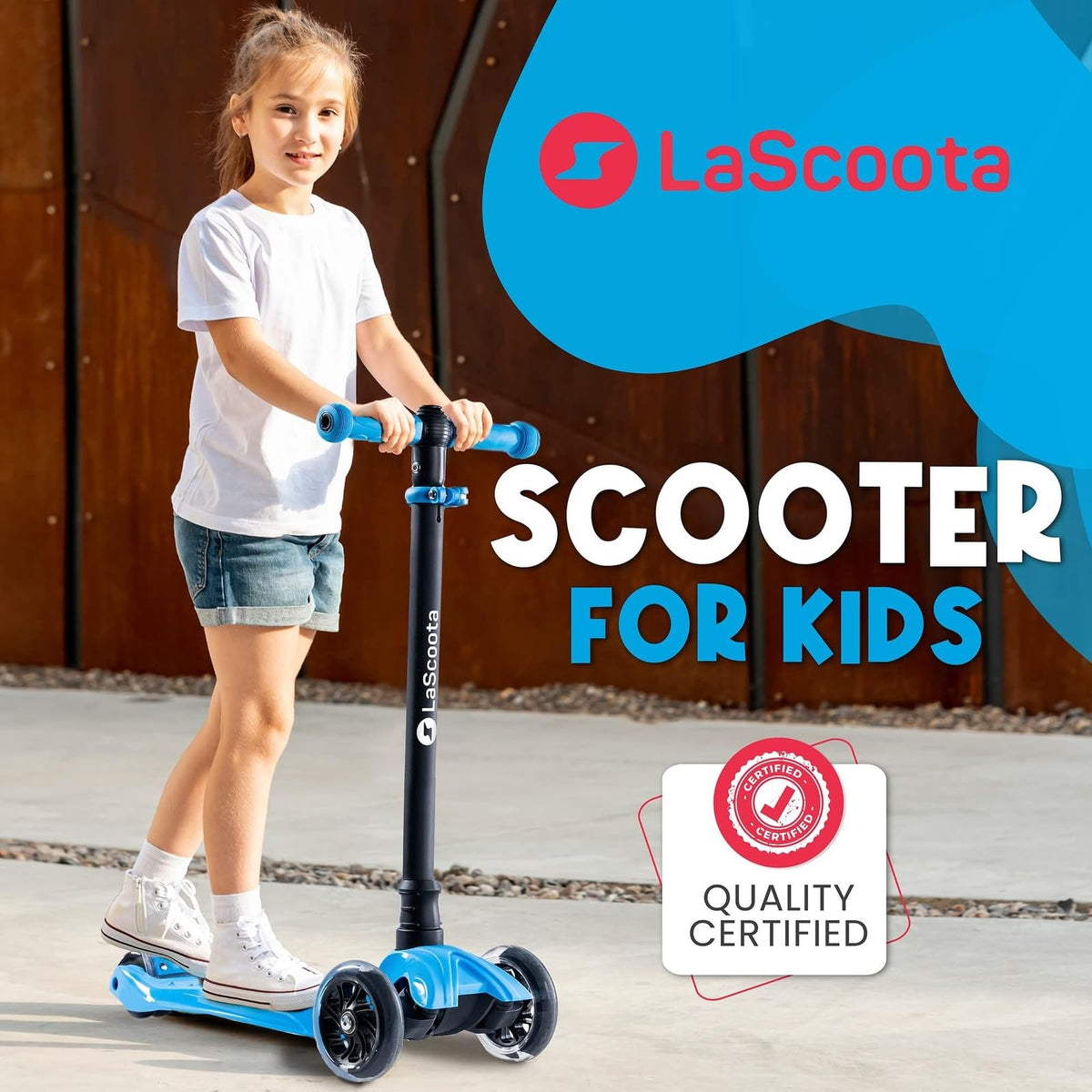2-in-1 Kids Kick Scooter with Seat L609502