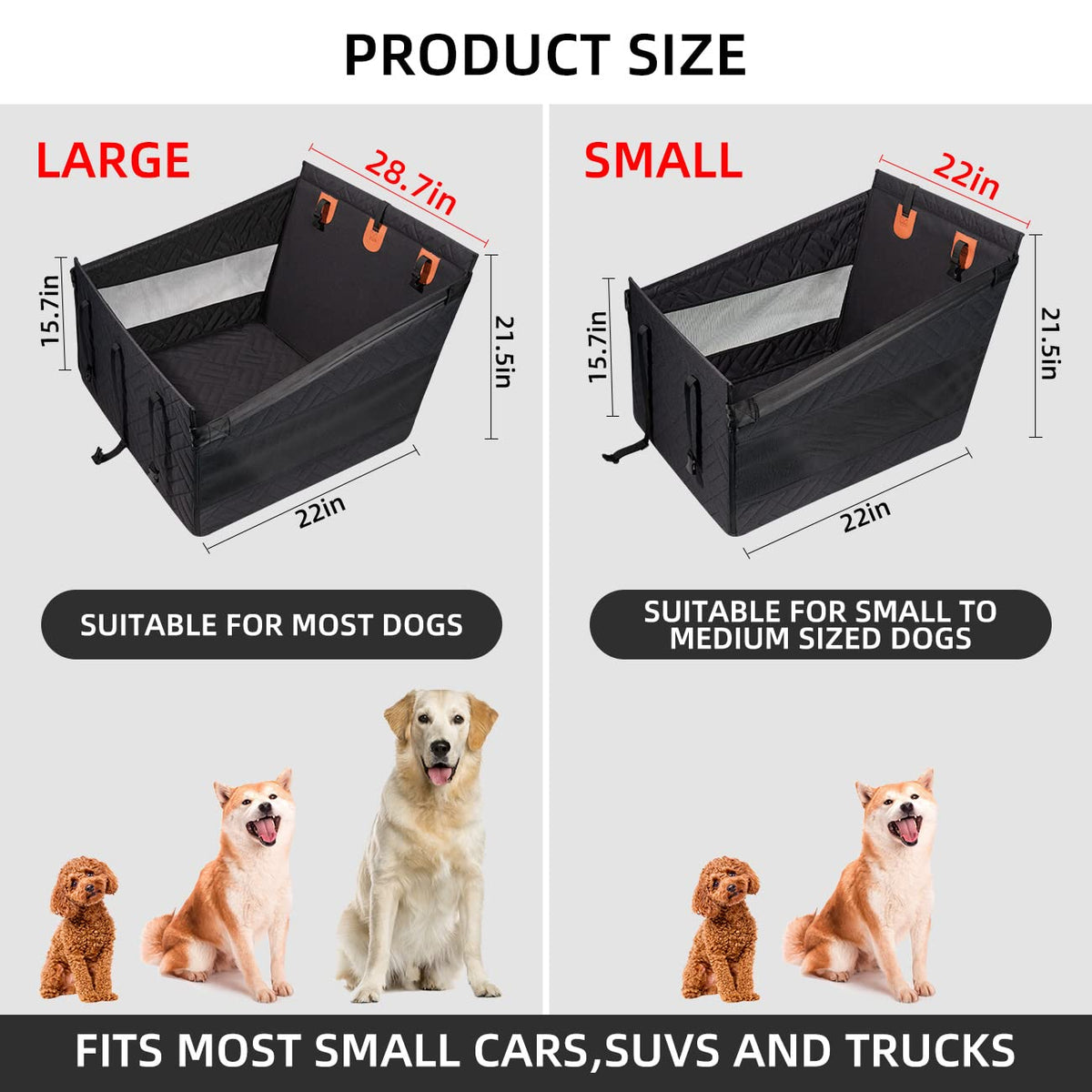 Large Dog Car Seat Back Seat Extender M740789