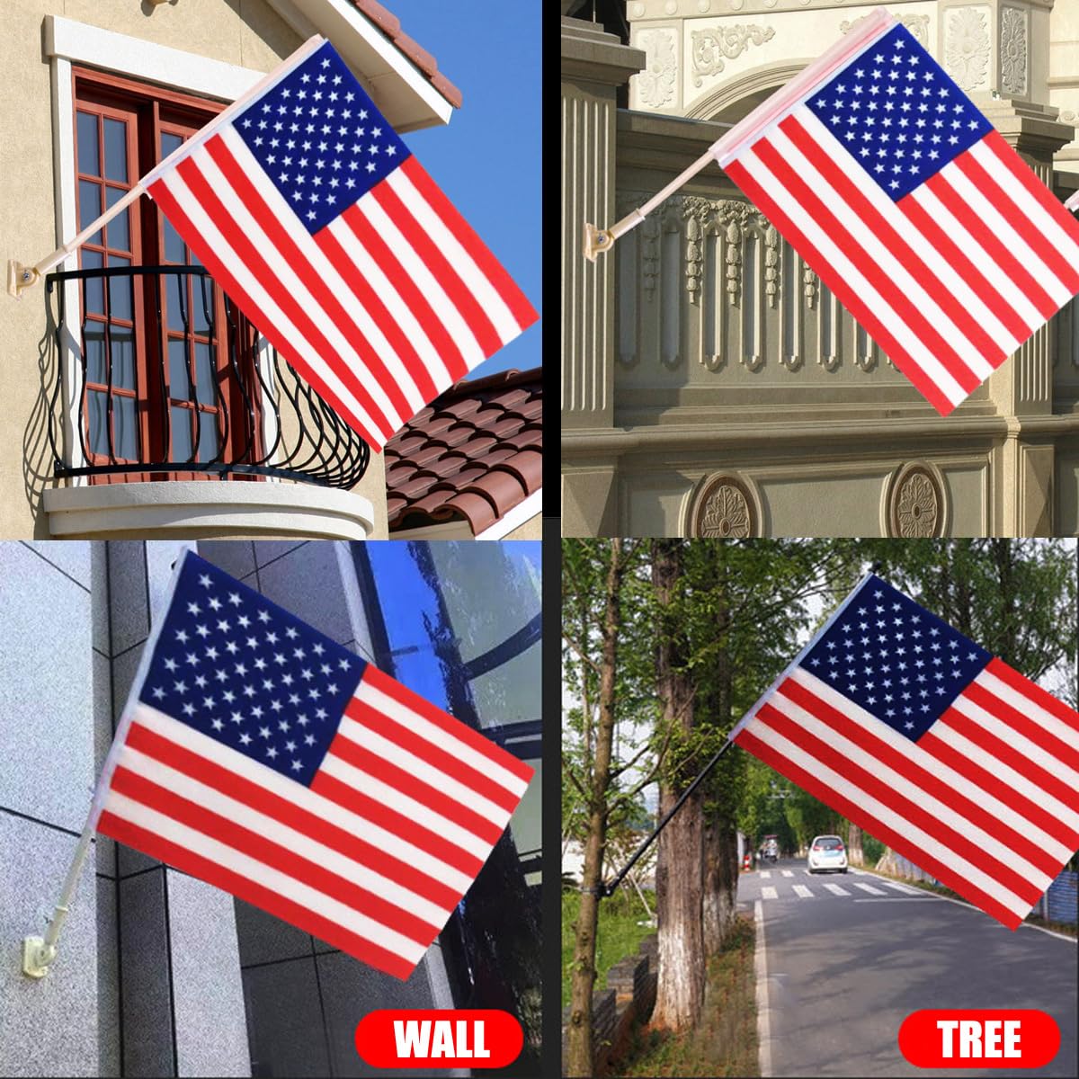 Wall Mount Heavy Duty Outdoor Flag Pole Holder Bracket C340173