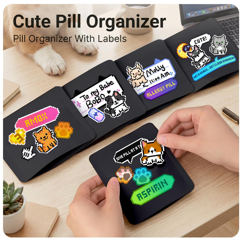 200pcs Zippered Waterproof Pet Pill Pouches Y27270