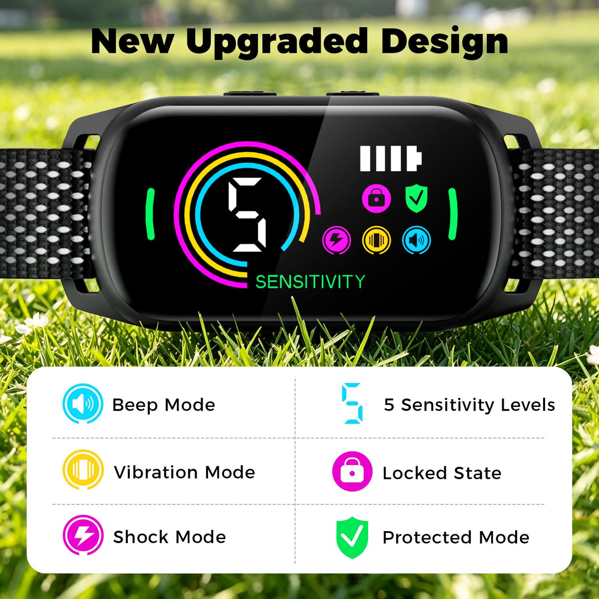 2 Pack Bark Collar with 5 Modes S6927
