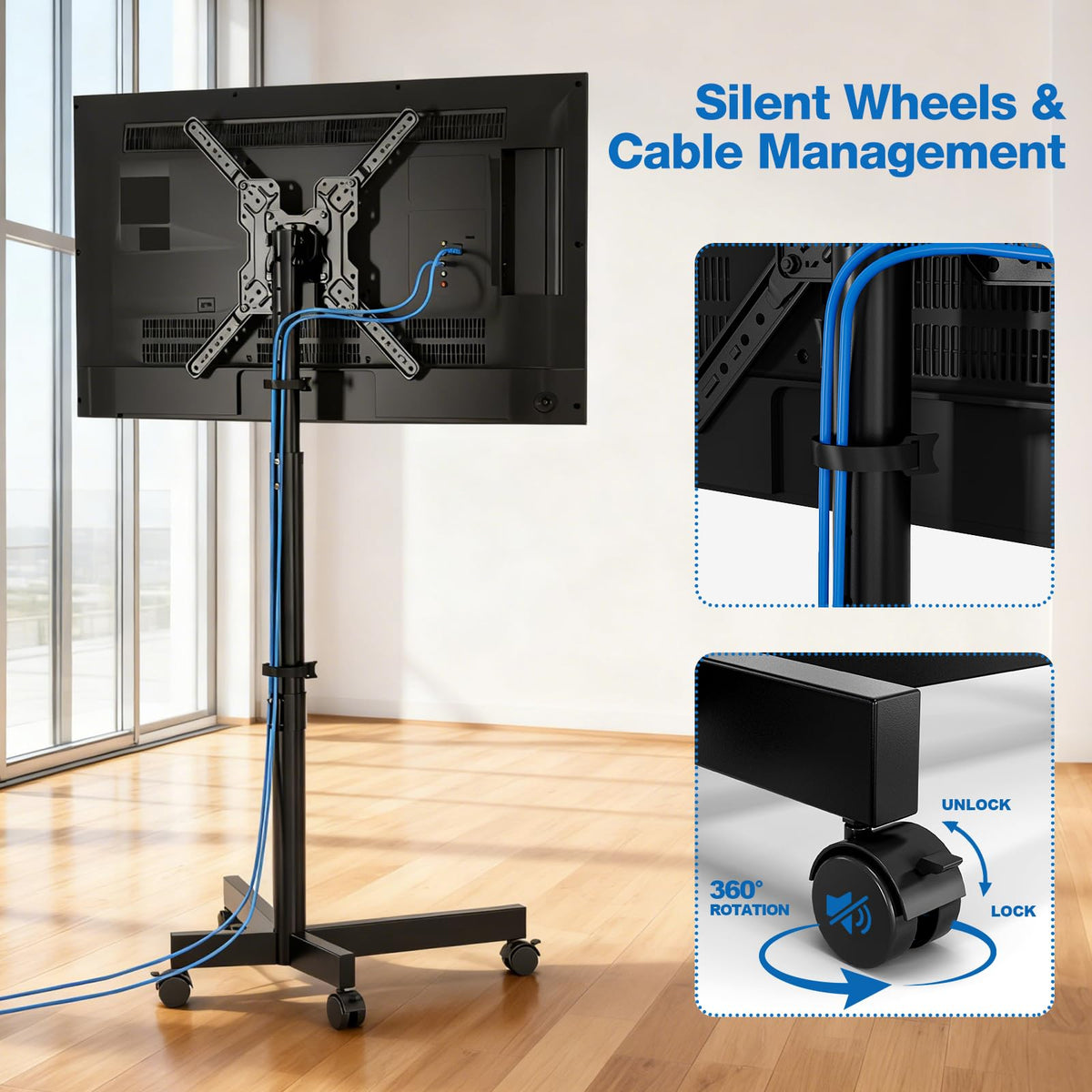 Mobile TV Cart for 13-55 inch TVs Q499395
