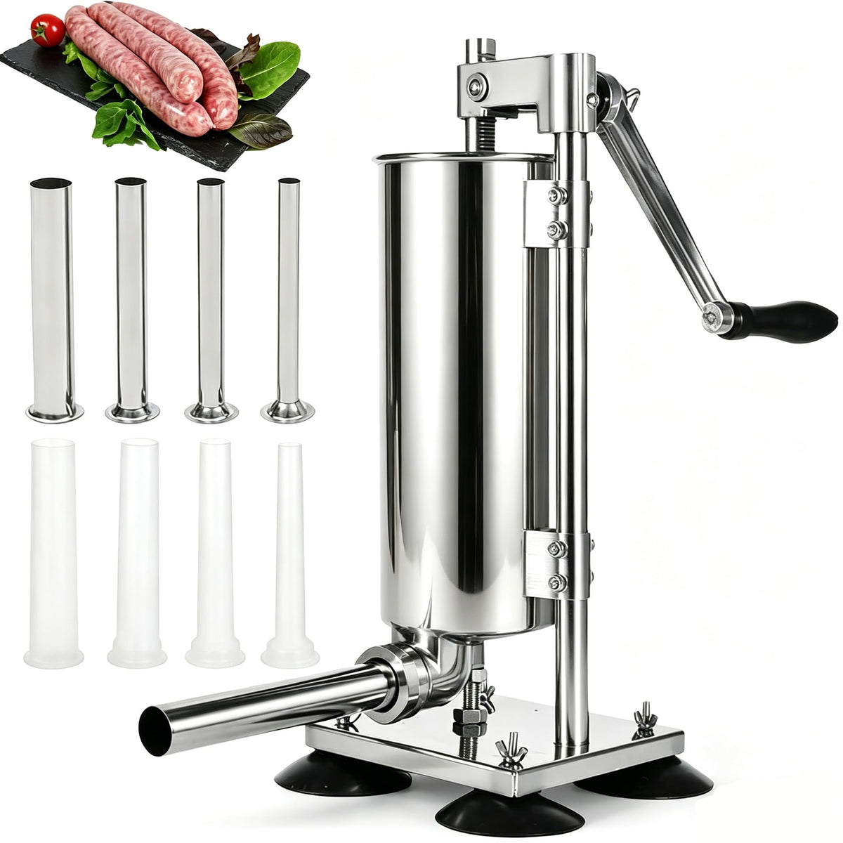 3L Manual Sausage Stuffer Machine 304 Stainless Steel Z765